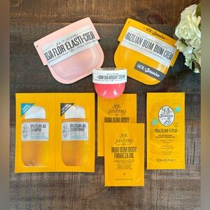 NEW Sol de Janeiro BOM DIA BRIGHT Cream Mini + 7 SAMPLES Brazilian 4Play & MORE!